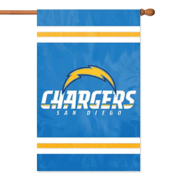 Party Animal Los Angeles Chargers Applique Banner Flag