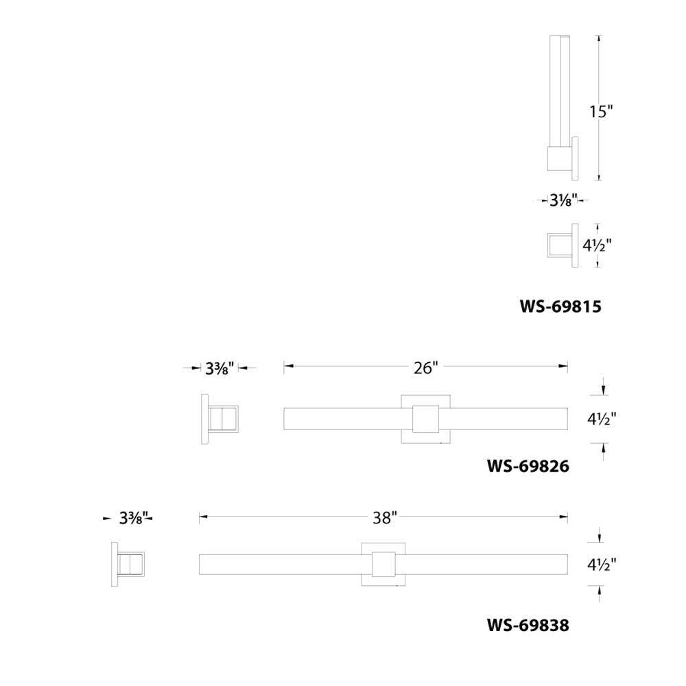 26" Brushed Nickel LED Bathroom Vanity Light