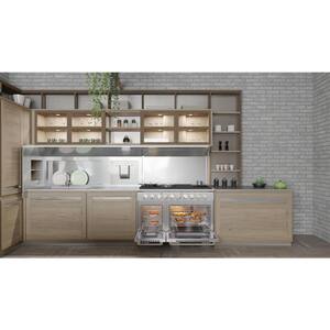 48 In. 8 Sealed Burners, Freestanding Double Oven Gas Range with and Convection Oven in. Stainless Steel.