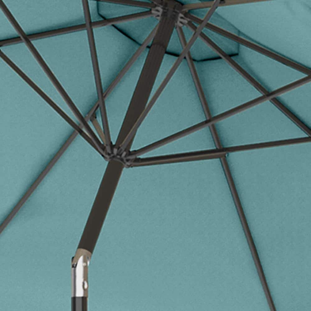 Dusty Green 10FT Steel Outdoor Patio Umbrella with Crank