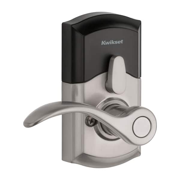 Kwikset SmartCode 955 Satin Nickel Electronic Pembroke Door Handle