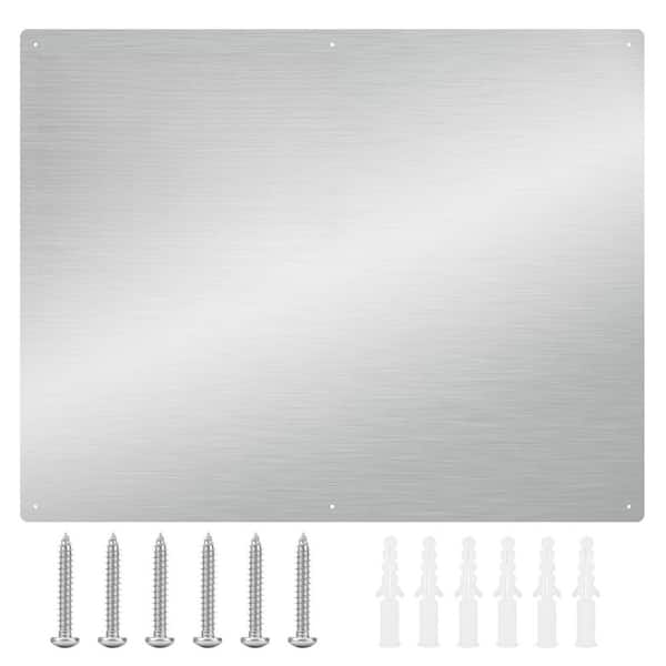 30 in. x 24 in. Stainless Steel Backsplash for Range Hood, Splatter Guard with 6 Pre Drilled Holes for Stovetop