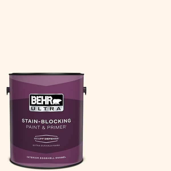 BEHR ULTRA 1 gal. #PWN-20 Whipping Cream Extra Durable Eggshell Enamel Interior Paint & Primer