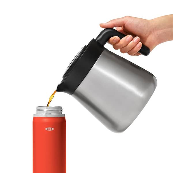 NEW THERMOS BRAND 2 QT. INSULATED PUMP POT HOT LIQUID 12hrs COLD