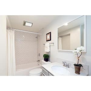 Low Profile 110 CFM Oil Rubbed Bronze 0.9 Sones Quiet Ceiling Bathroom Ventilation Fan with LED Light/Night Light