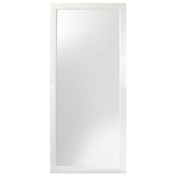 Andersen 4000 Series 32 in. x 80 in. White Left-Hand/Outswing Full View Interchangeable Aluminum Storm Door