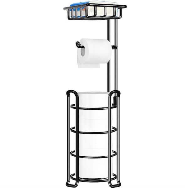 Edenscape Freestanding Toilet Paper Holder With Storage Shelf