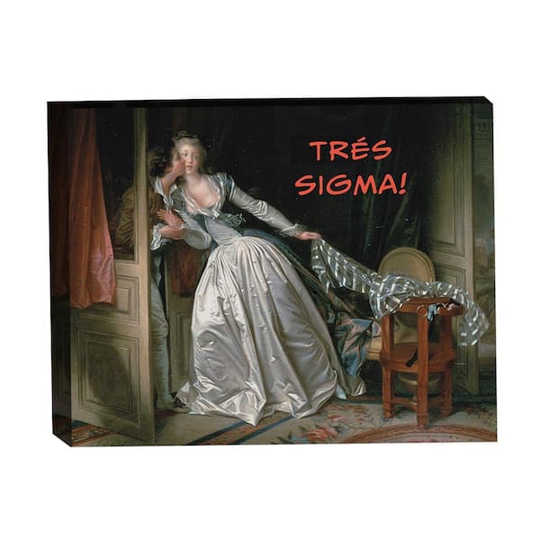VENICE BEACH Collections Tres Sigma Fragonard Stolen Kiss by Grotto Studios 1-Piece Unframed Graphic Print People 20 in. x 16 in.