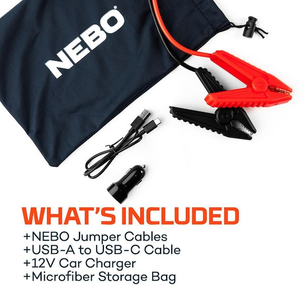 NEBO Assist 1500 Amps Jump Starter with Power Bank and Emergency