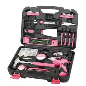 38 Piece DIY Household Home Hand Tool Set Kit with Hard Storage Case 