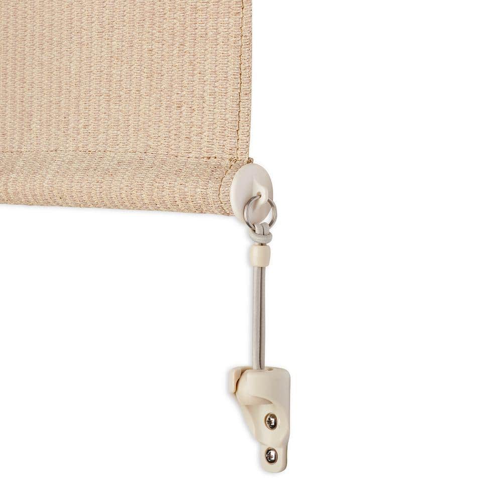 Coolaroo Beige Cordless Outdoor Roller Shade with UV Block