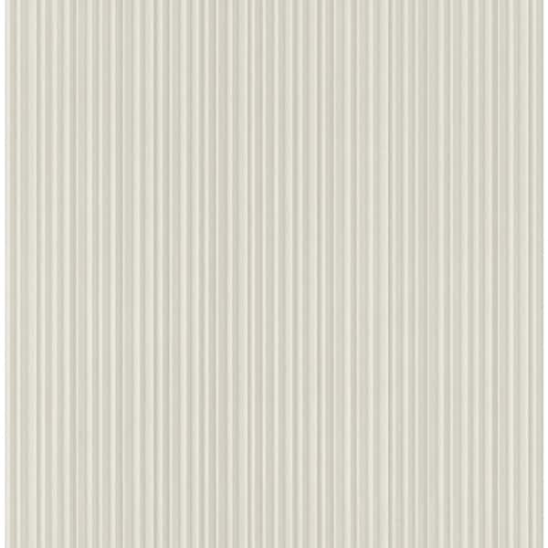 Vertical Texture Cream Paper Non Pasted Strippable Wallpaper Roll (Cover 56.05 sq. ft.)