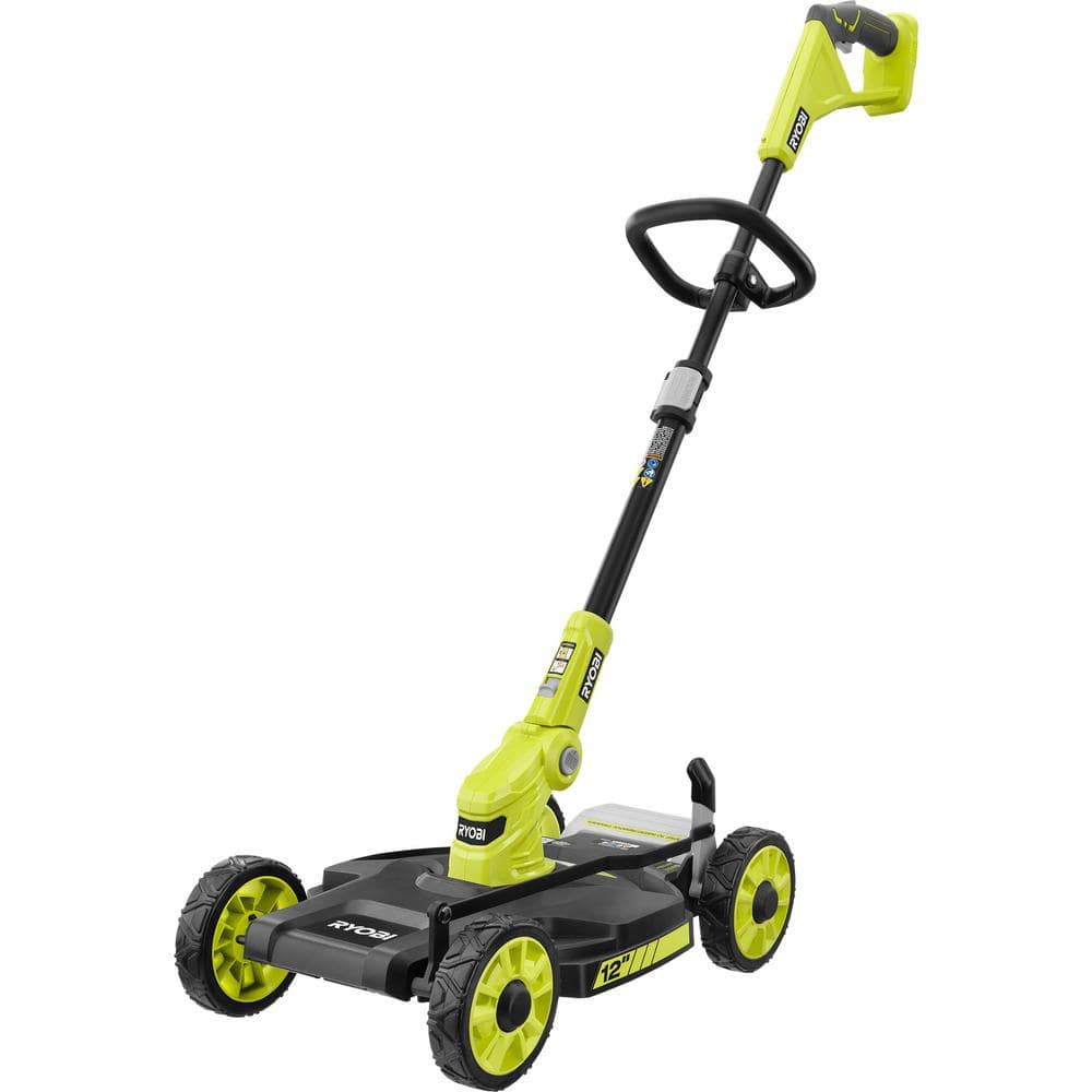 Malawi Gymnast krave RYOBI ONE+ 18V 12 in. Cordless Battery 3-in-1 Mower, String Trimmer, and  Edger (Tool Only) P20016BTL - The Home Depot