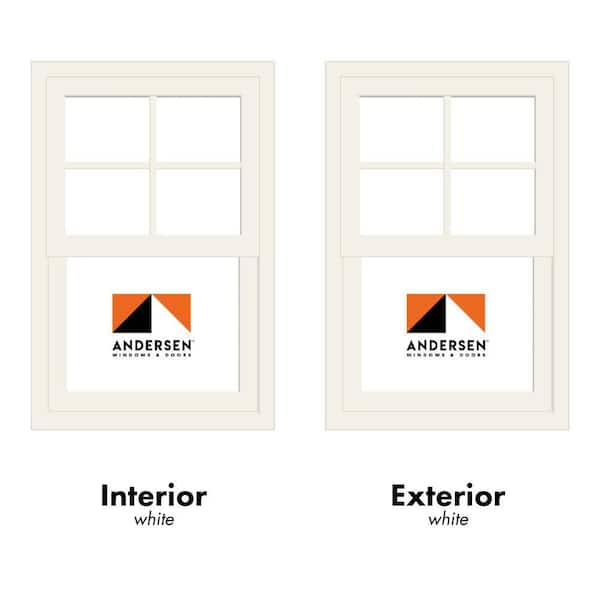 Andersen 100 Series 23.5 in. x 35.5 in. White Single-Hung