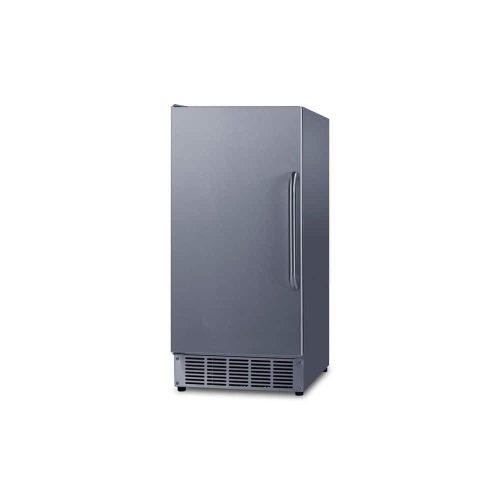 15 in. 50 lbs. Built-In Outdoor Ice Maker in Stainless Steel, ADA Compliant