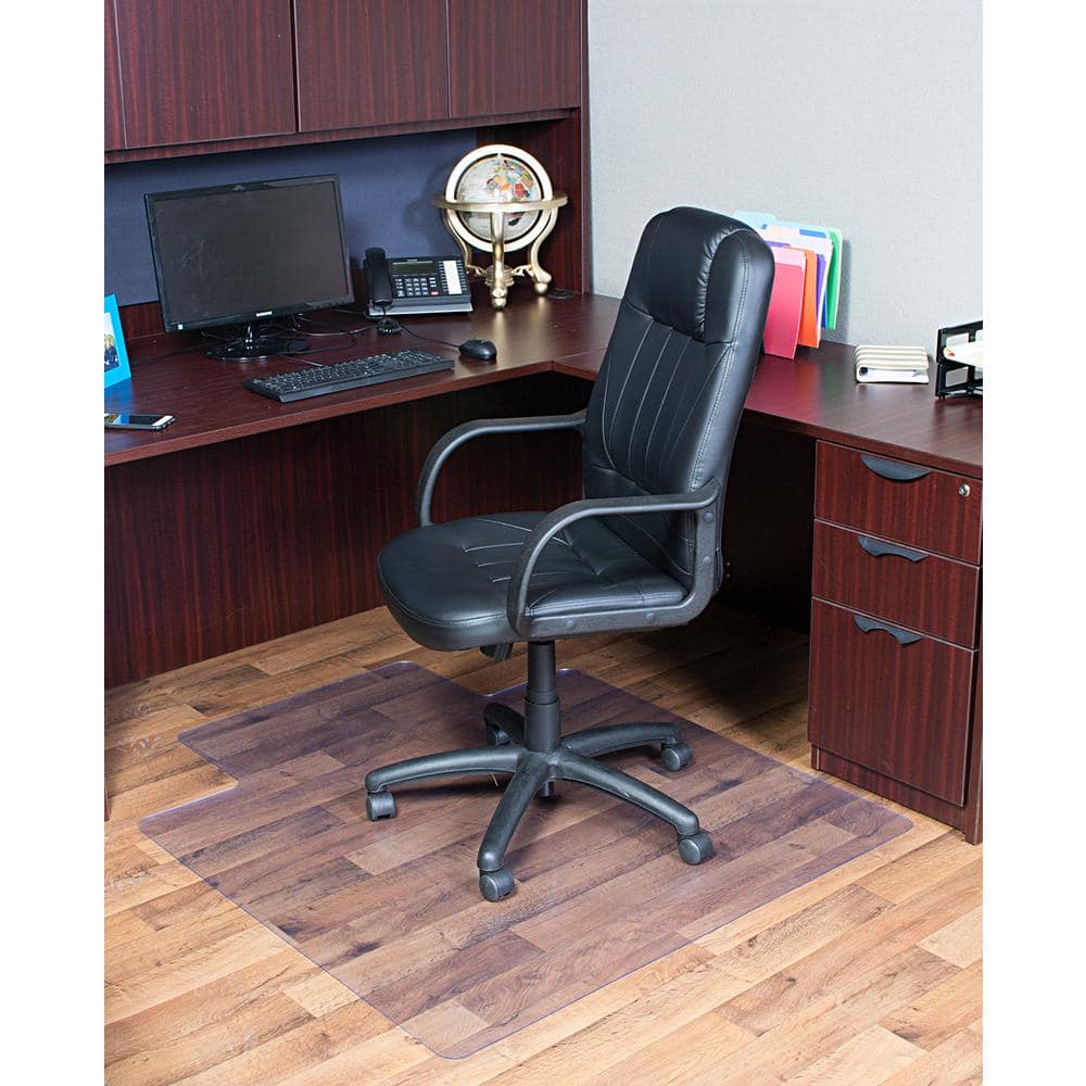 Clear Vinyl Office Chair Mat with Lip 36" x 48"