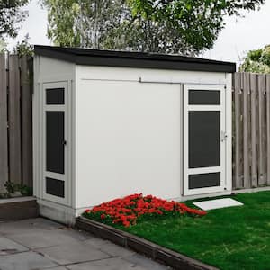 Cambria Do-It Yourself 10 ft. x 4 ft. Two Door Outdoor Wood Utility and Tool Shed with sliding Barn Door (40 sq. ft.)