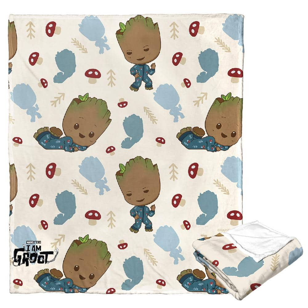 Marvel I Am Groot Cutie Patootie Silk Touch Throw