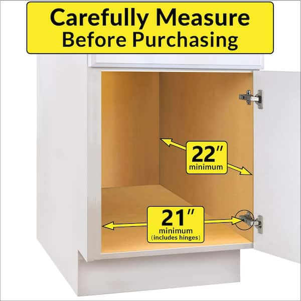 AmzAge Pull-Out Cabinet Organizer Drawer - Adjustable Depth & Width, No-Drill, Black - View #3