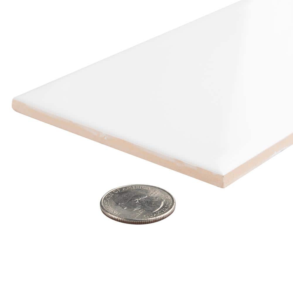 Projectos Urban Glossy White Ceramic Subway Wall Tile
