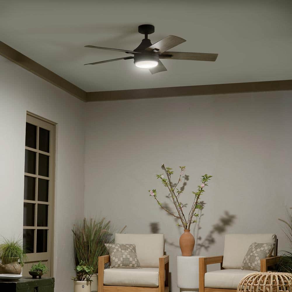52-Inch Olde Bronze Ceiling Fan with LED Light and Remote