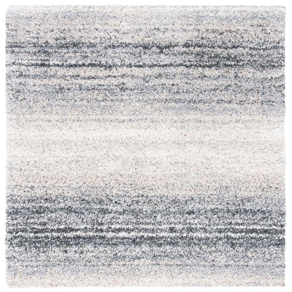 Fontana Shag 8 ft. x 8 ft. Ivory/Gray Gradient Square Area Rug price history on PriceWatchPro