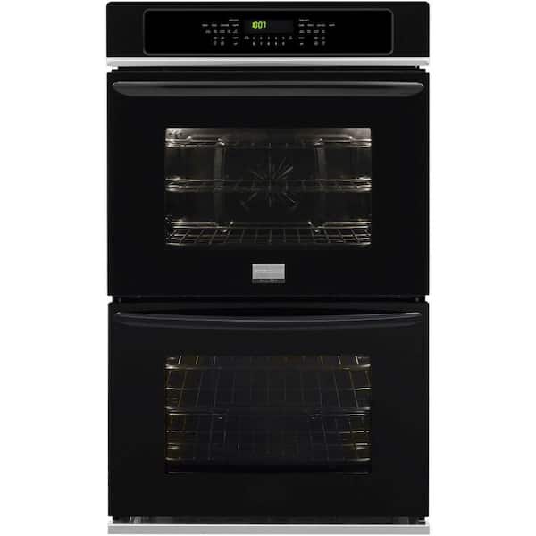 Frigidaire 30 in. Double Electric Wall Oven Self-Cleaning with Convection in Black