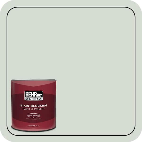 BEHR ULTRA 1 qt. #N400-1 Mountain Morn Extra Durable Flat Interior Paint & Primer