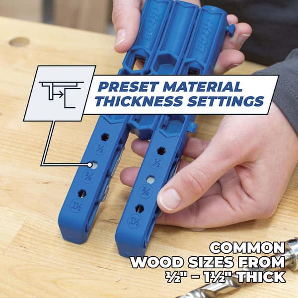 HFM Pocket Hole Jig Kit Adjustable Woodworking Tools Pocket Dowel Hole Jig  System Set Wood Woodwork Guides Joint Angle Tool Carpentry Locator. - Yahoo  Shopping