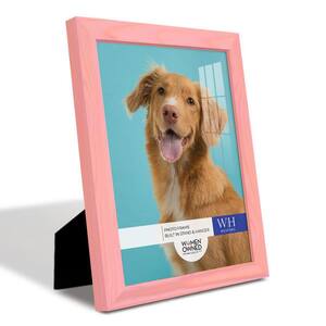 Woodgrain 8 in. x 10 in. Sunset Pink Picture Frame