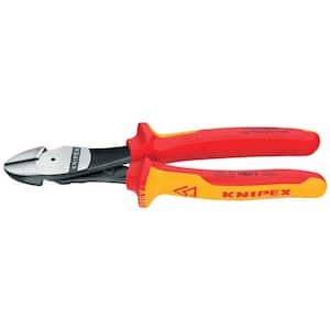 Heavy Duty Forged Steel 8 in. High Leverage Diagonal Cutters with 64 HRC Cutting Edge and 1,000-Volt Insulation