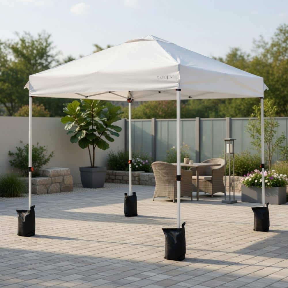 6.6 ft x 6.6 ft Pop-Up Canopy Tent, Adjustable Height, Heavy-Duty Frame & Roller Bag, Gray price history on PriceWatchPro