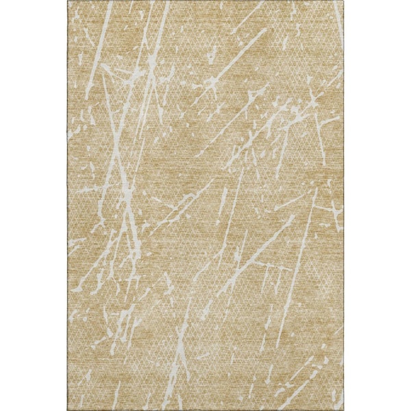 Addison Rugs Mayfield Premium Machine Washable Indoor/Outdoor Geometric AMF628 Beige 8 ft. x 10 ft. Area Rug