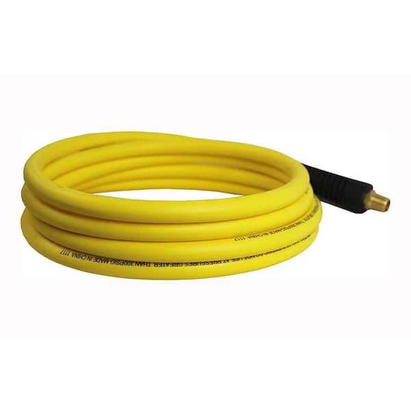 Hybrid Polymer 1/4 in. x 25 ft. Maximum 300 PSI Air Hose All Weather Lightweight No-Memory Non-Kinking