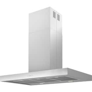 Roma 36 in. 600 CFM Island Mount Range Hood with LED Light in Stainless Steel