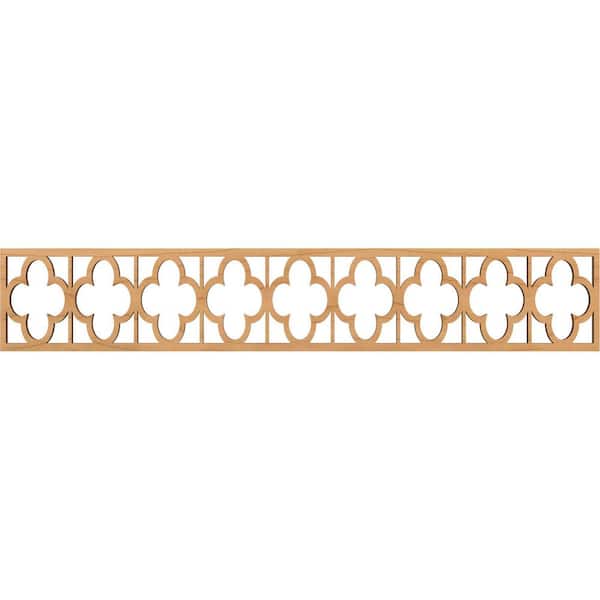 Ekena Millwork Woodall Fretwork 0.375 in. D x 46.625 in. W x 8 in. L Maple Wood Panel Moulding