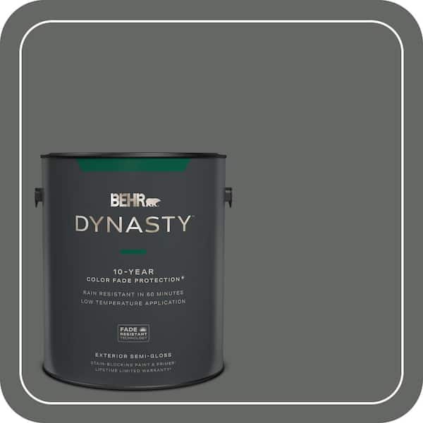 BEHR DYNASTY 1 gal. #PPU25-02 Black Locust Semi-Gloss Exterior Stain-Blocking Paint & Primer