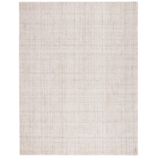 Abstract Ivory/Beige 10 ft. x 14 ft. Striped Area Rug