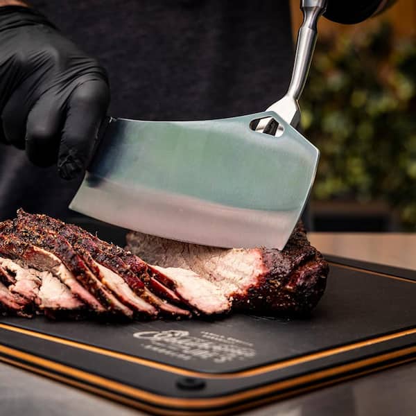 OKLAHOMA JOE'S SmokeCraft Collection Cleaver Knife with Sheath