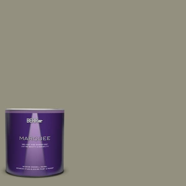 BEHR MARQUEE 1 qt. #N350-5 Muted Sage One-Coat Hide Eggshell Enamel Interior Paint & Primer