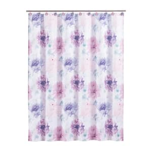 Ashleigh 70 x 72 in. Multi Polyester Shower Curtain