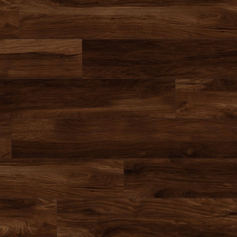 KronoOriginal Take Home Sample - 5 in. x 7 in. Brook Penfold Hickory Laminate Wood Flooring, Dark