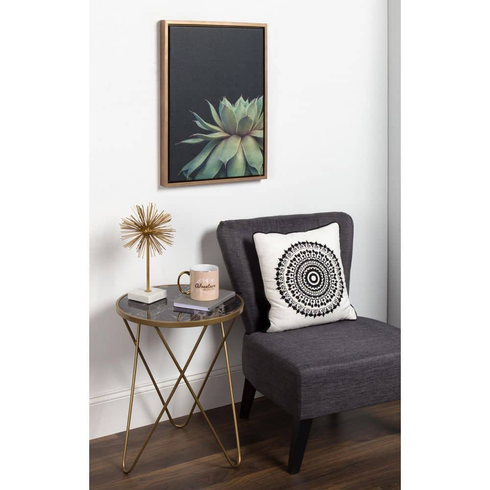 Gold Framed Succulent Canvas Wall Art, 18x24