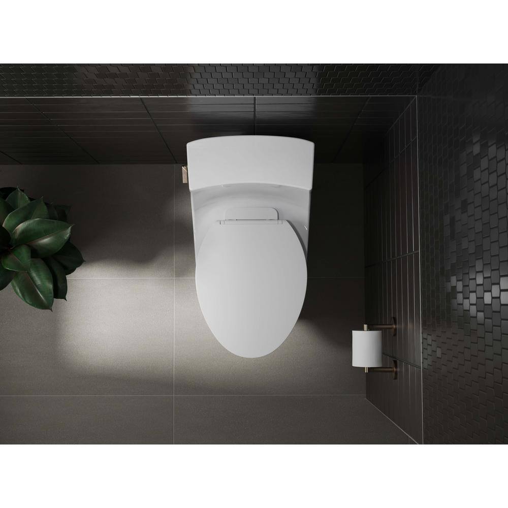 White Quiet-Close Elongated Toilet Seat with ReadyLatch