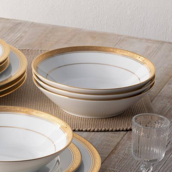 Noritake Crestwood Gold 7.5 in., 12 fl. oz. (Gold) Porcelain Soup