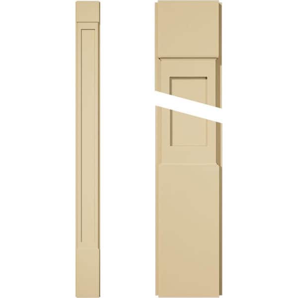 Ekena Millwork 2 in. D x 8 in. W x 96 in. L Primed Polyurethane Pilaster 1- Pack