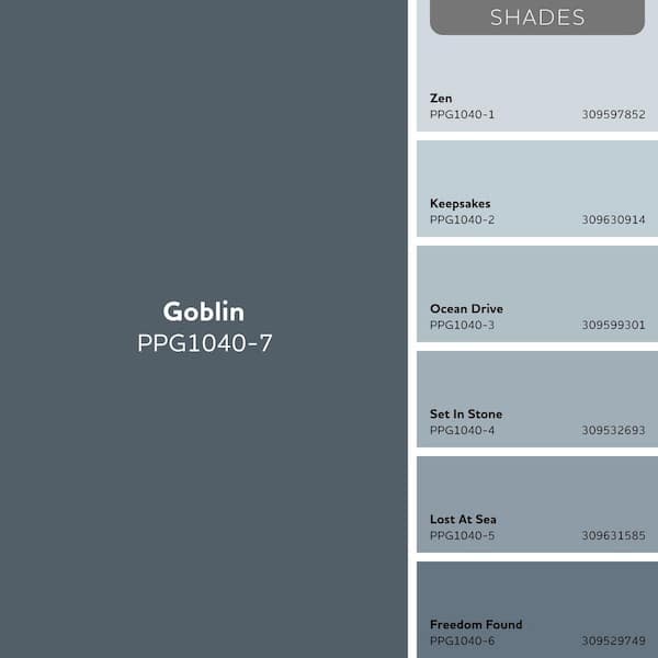 Glidden Premium 1 gal. PPG1040-7 Goblin Satin Exterior Latex Paint