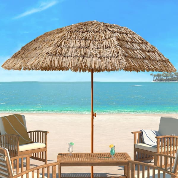 Tatayosi 8' Thatch Patio Tiki Umbrella Hawaiian Hula Beach Tatayosi 8' Thatch Patio Tiki Umbrella Hawaiian Hula Beach