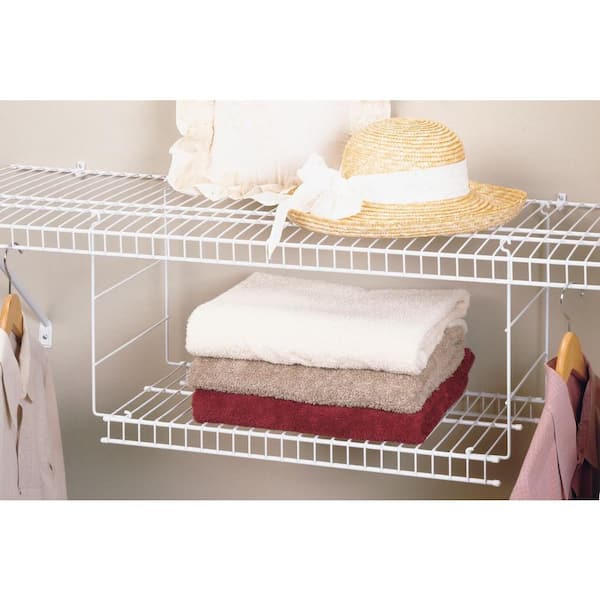 Closetmaid 24 In Hanging Wire Shelf, 24 Deep Wall Mounted Wire Shelving