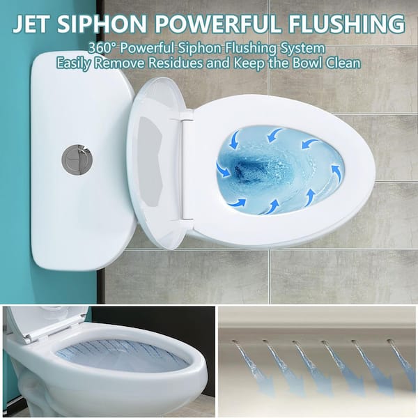 ノーウッド 2BA Zeafive Dual Flush Two Piece Toilets 12 in. Rough-in 1.1/1.6